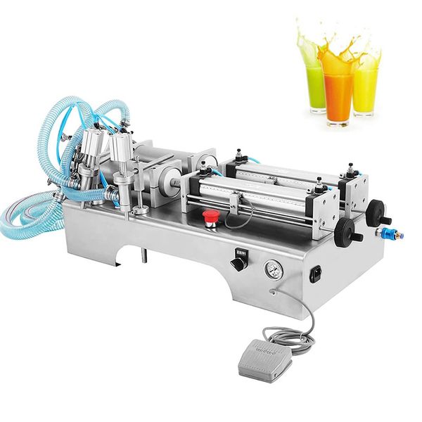 Pnömatik Sıvı Doldurma Makinesi Ticari Otomatik Şişe Doldurucu Yağ Kozmetik İçecekler Ambalaj Makinesi