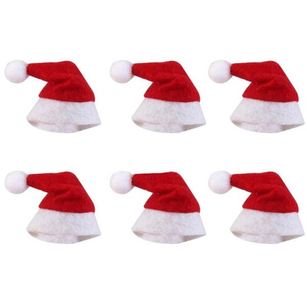 Berretti/berretti con teschio Decorazioni natalizie Mini cappello natalizio Cappello da Babbo Natale Cappello lecca-lecca natalizio Mini regalo di nozze Cappellini creativi Ornamento per albero di Natale Decor283b