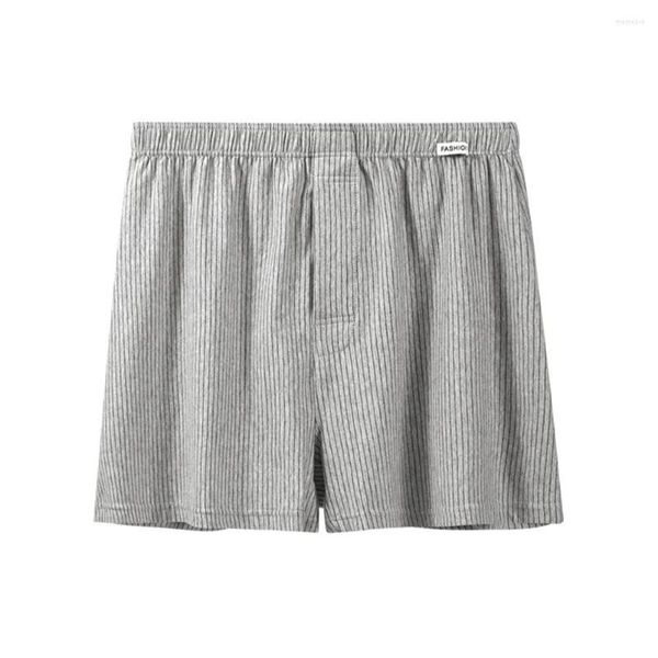 Cuecas masculinas de algodão, cuecas boxer com bojo, plus size, removível, peni bugle, bolsa para dormir, boxershorts