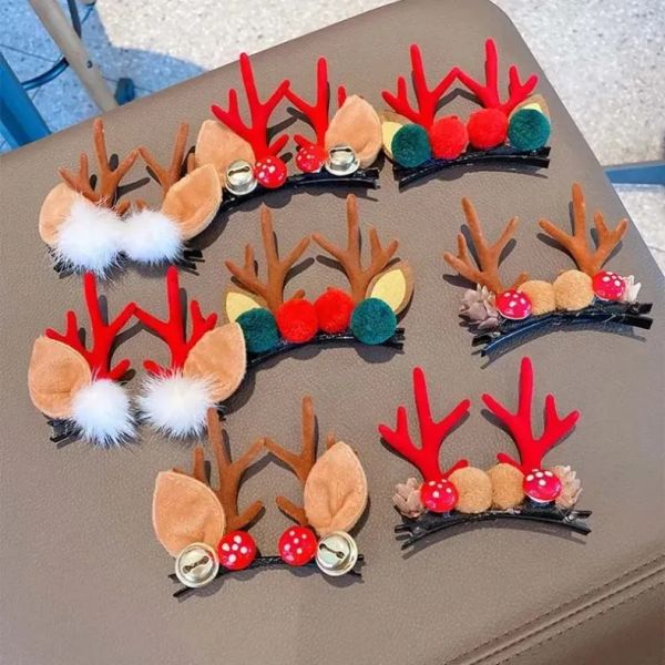 Decoração de Natal Headwear Elk Horn Grampo de cabelo Acessórios para cabelo infantil Hoop FY4340 906