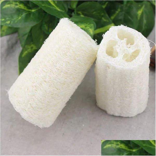 Escovas de banho Esponjas Purificadores 5 polegadas Natural Flatten Loofah Prato Limpeza Escova Bola de lavar louça Esponja Ferramenta de chuveiro Dhh4N