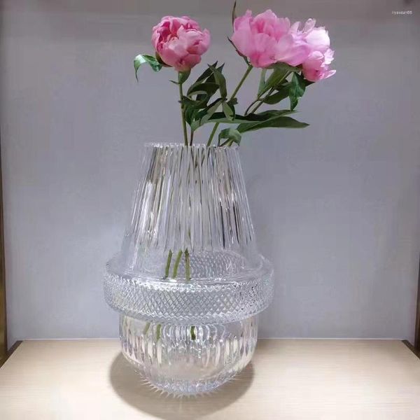 Vasen, 5,5 kg, 30 x 21 cm, hochwertiges Kristallglas, transparent, große Vase, Geschenk