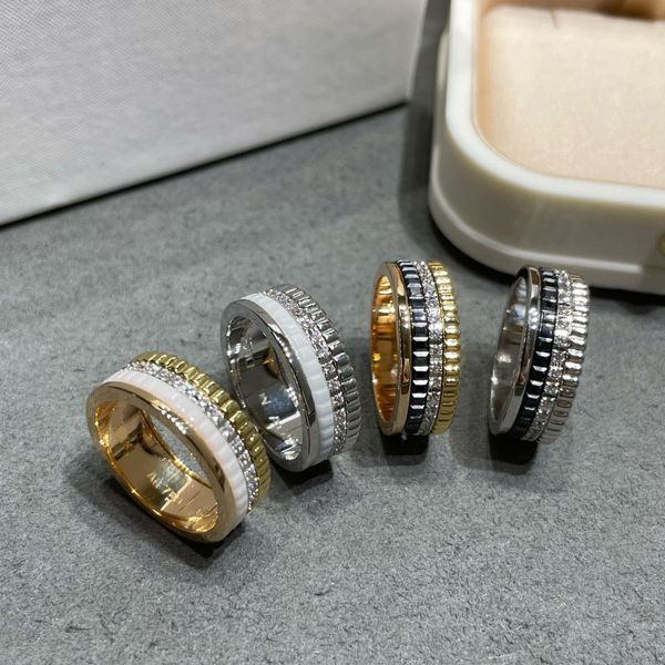 anelli in ceramica alla moda in argento sterling 925 per donne e uomini nuovi gioielli di marca dupe