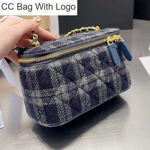 CC Bag Другие сумки Дизайнерские женские твидовые мини-косметички с цепочкой Франция Париж Роскошный бренд Стеганые сумки на плечо Женская косметичка Косметичка через плечо