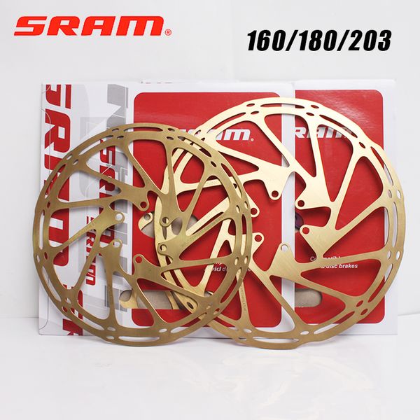 Desviadores de bicicleta 2 PC Fit SRAM Rotor de freio de bicicleta 160mm 180mm 203mm MTB Centerline Rotor Ultralight Bike Disco Brake Rotores para freios hidráulicos 230906