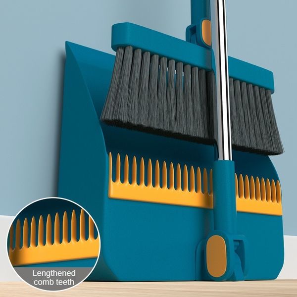 Mão Push Sweepers Vassoura Dustpan Conjunto Combinação Escovas Domésticas Magia Dobrável Antiaderente Varrendo Ferramenta Único 230906