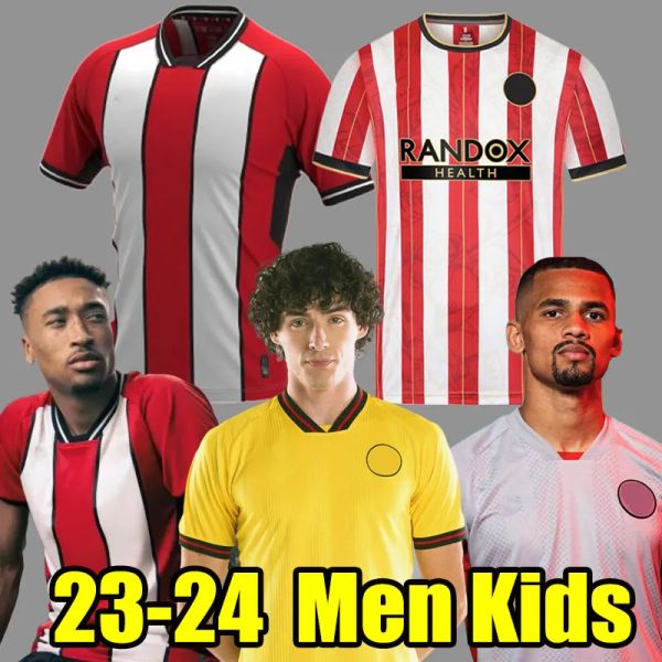 23 24 Sheffield Third Soccer Jerseys Limited Promotion Kit Sander Berge United John Egan Rhian Brewster Anel Ahmedhodzic Oliver 2024 Men Children Football Shirt