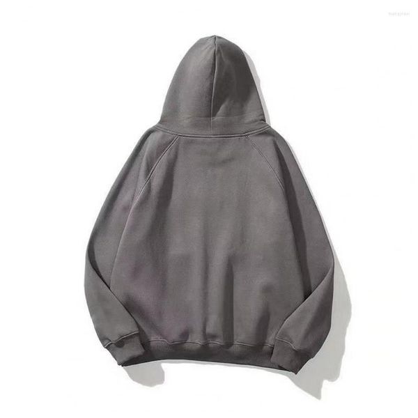 Erkek Hoodies Yumuşak Erkekler Hoodie Çift katmanlı büyük cepler ile sonbahar için gevşek kazaklar kış sokak kıyafeti moda