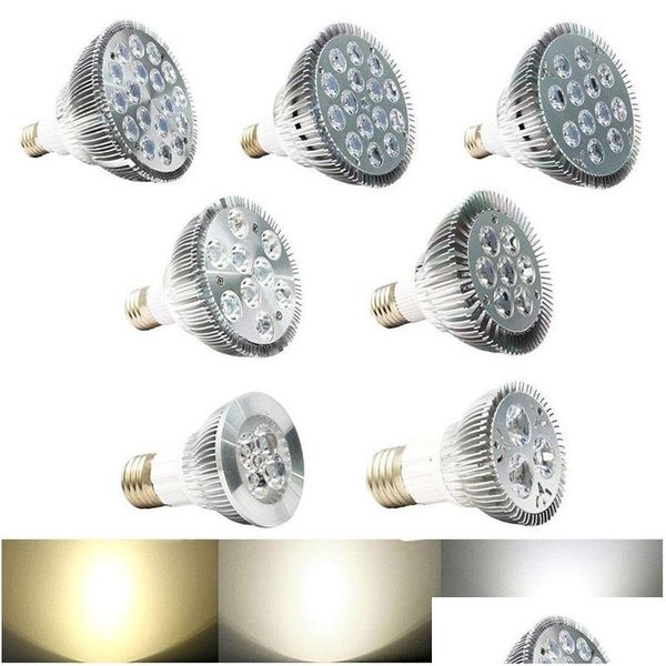 Lâmpadas LED Dhs Dimmable Bbs Par38 Par30 Par20 85-240V 9W 10W 14W 18W 24W 30W E27 Par 20 38 Lâmpada Spotlight Downlight Drop Delivery Lig Dhxzt