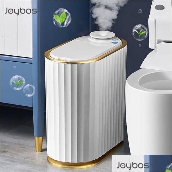 Lixeiras de lixo Aromaterapia Smart Trash Can Banheiro Banheiro Sensor Sensor Lixeira com Ambientador Carro 211229 Drop Delivery Home Dhlju