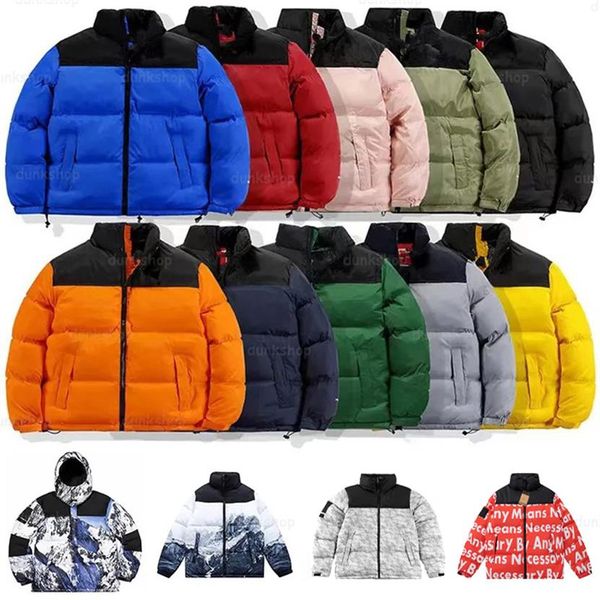 Tasarımcı Mens Puffer Ceketleri Kadın Mektup Kuzey Katlar Çiftler Erkek Embroide için Erkek Varsity Ceket için Sıcak Su Geçirmez Dış Giyim 285n