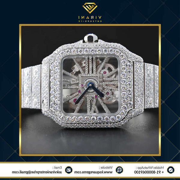 BCG2 konkurrenzfähiger Preis, auffällige Dign-Uhr, Schmuck-Armbanduhr, 30 Karat VVS-Diamant-besetzte Automatikuhr