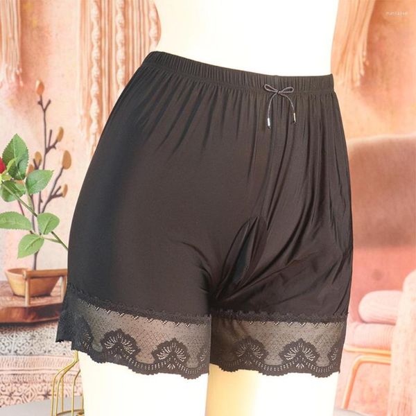 Unterhosen Sexy Männer Licht Beutel Mittlere Taille Lose Eis Seide Boxer Shorts Höschen Atmungsaktive Ultra-Dünne Spitze Unterwäsche Erotische