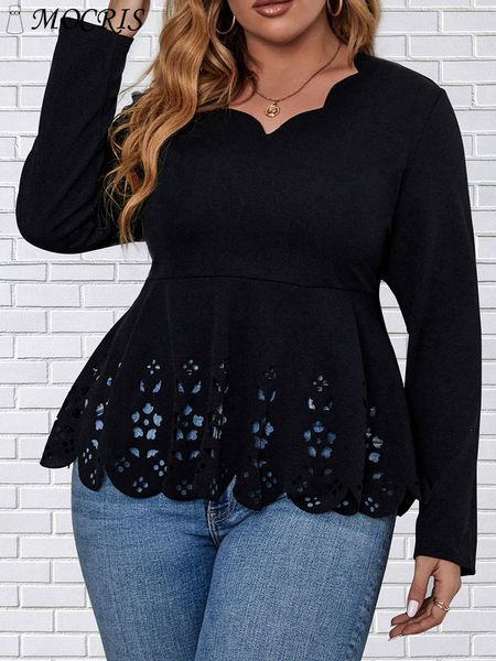 Damen Plus Size TShirt Japanisch y2k Sommer Schwarz Mesh Langarm Tops 2023 Polyester Vintage Plissee Übergroßes T-Shirt 230905