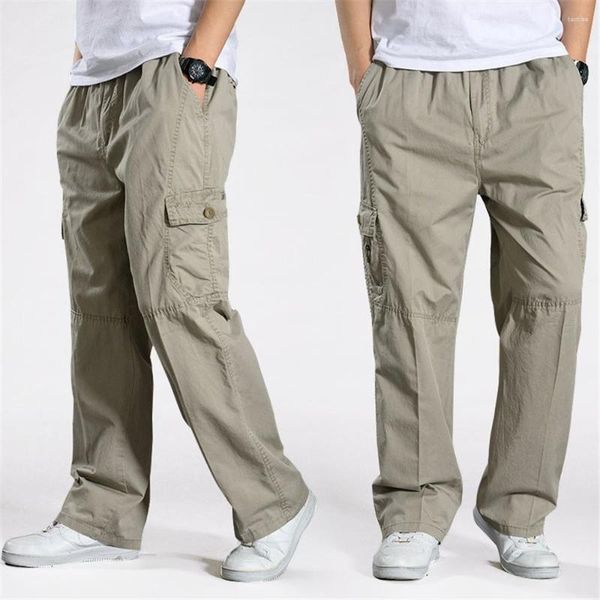 Männer Hosen Männer Harem Taktische 2024 Baumwolle Cargo Lose Hosen Plus Größe Bequeme Hose S Jogger Casual 6XL