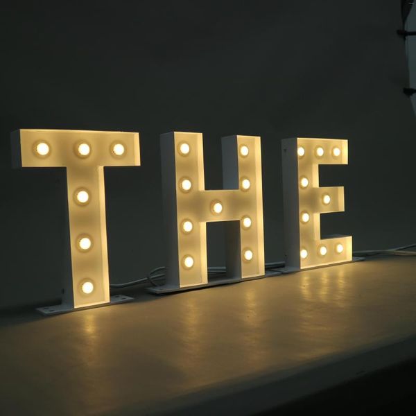 Fontes de festa Letras de luz de casamento de letreiro gigante 4 pés Carta LED personalizada