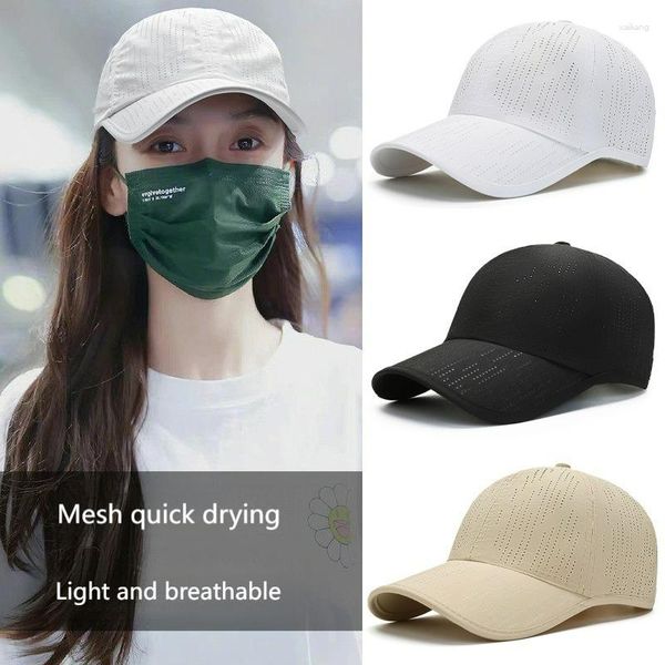 Ballkappen Damenmütze Baseballmütze für Damen Damen Mädchen Sport Schnelltrocknend Atmungsaktives Mesh Trucker Solide Weiß Modemarke