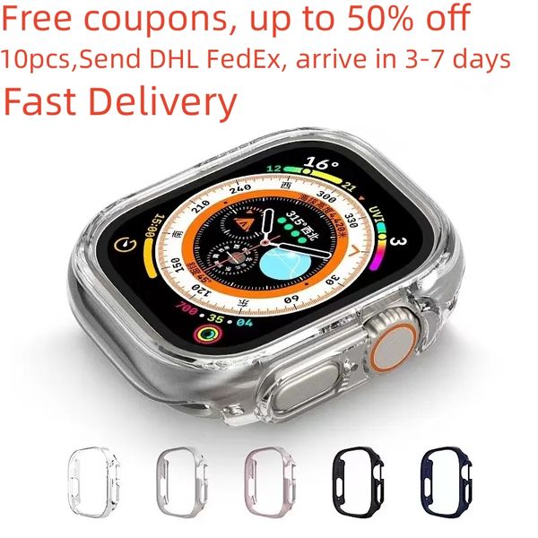 For Smart Watches U8 Series 49mm 1.99 Inch Screen Mixed Color Silicagel Fashion Watch Waterproof and Drop-proof Case
