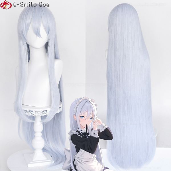 Cosplay Perücken 100 cm lang Yoisaki Kanade Cosplay Perücke Anime Project SEKAI COLORFUL STAGE 80 cm/100 cm lange hellblaue hitzebeständige Haarperücken 230906