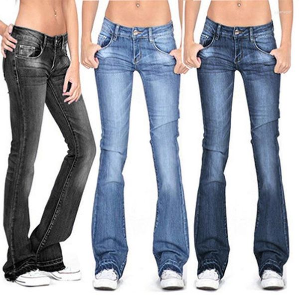 Jeans femininos mulheres moda calças femininas plus size senhora calças casuais arranhadas escritório