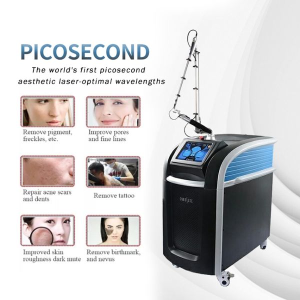 Máquina a laser picolasered pico laser máquina de remoção de tatuagem pigmento sobrancelha reduzir 1320nm 1064nm 532nm ndpicolaser tatuagens remover