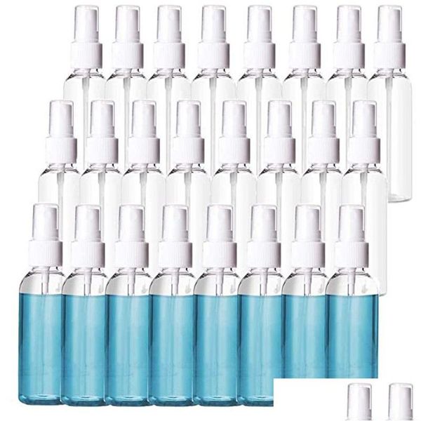 Paketleme şişeleri toptan 60ml ince sis sprey 2oz küçük seyahat doldurulabilir kaplar makyaj kozmetik atomizerler yeniden kullanılabilir boş kontra otcgn