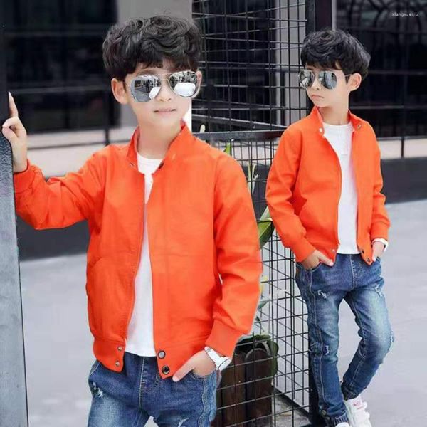 Giubbotti di età per 4 5 6 7 8 9 10 11 12 anni 2 colori bambini ragazzo primavera autunno ragazzi cappotto 2023 bambini giacca a vento abiti casual