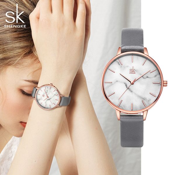 Orologio da donna orologi di alta qualità, lusso, semplice, orologio in marmo, leggero, orologio al quarzo, orologio impermeabile