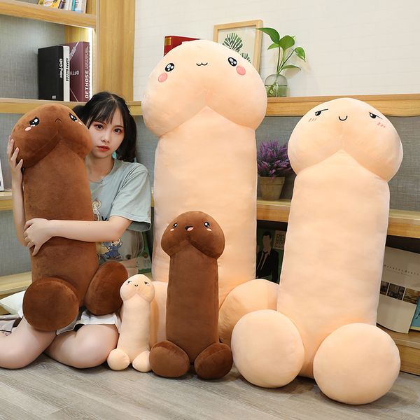 Hile penis peluş oyuncak simülasyon çocuk dick peluşe gerçek hayat penis peluş hug yastık doldurulmuş seksi ilginç hediyeler kız arkadaşı ücretsiz ups