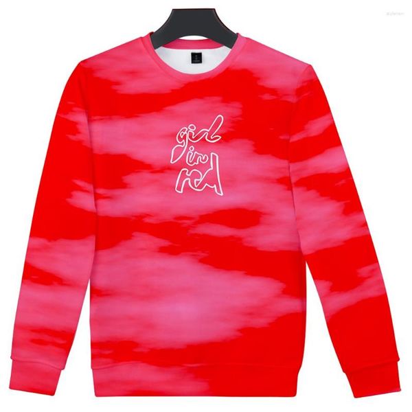 Herren Hoodies Girl In Red Merch Crewneck Sweatshirt Unisex Casual Street Style Langarm Top Shirt 3D Kleidung