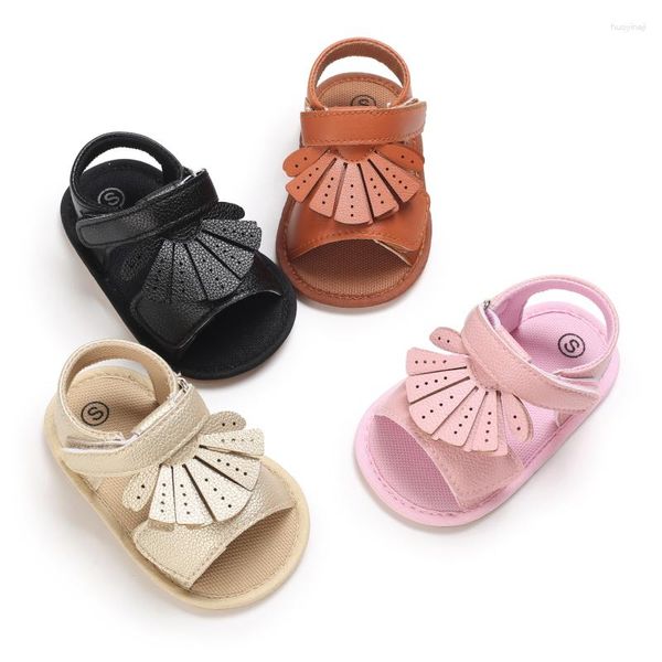 Sandals FocusNorm Born Baby Girls Sapatos Sapatos Verão Solid Hollow Out Walking 3 Colors Roupfits 0-12M