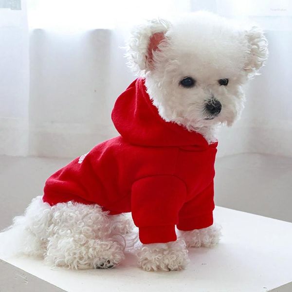 Cão vestuário gato moletom com capuz roupas elegante atraente pet inverno cães gatos de duas pernas para casa