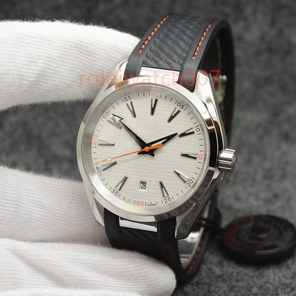 Relógio masculino de luxo 41mm automático mecânico designer relógios mostrador azul com pulseira de aço inoxidável moldura rotativa relógios de pulso transparentes caso traseiro jason007