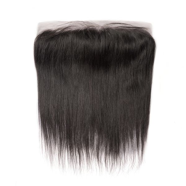 Perucas de renda 13X4 Renda Transparan Penutup Depan Lurus Rambut Manusia Remy Brasil Dibleach Nó dengan Bayi Hitam Alami 230905