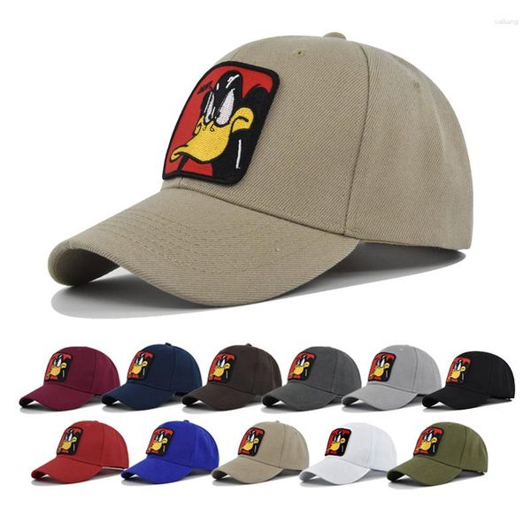 Casquettes de baseball Casquette de baseball Snapback Chapeau Polyester Épais Printemps Automne Canard DAFFY Garder au chaud Hip Hop Ajusté pour hommes femmes en gros