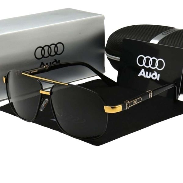 Occhiali da sole Designer Luxury Brand AUDI Classic Per uomo Donna Occhiali da sole Audi da uomo Montatura grande Polarizzati Occhiali da pesca ad alta definizione Occhiali da guida Moda