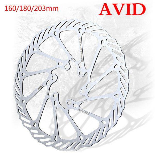 Desviadores de bicicleta Avid Rotor de freio de disco 160mm 180mm 203mm Rotores de freio hidráulico Dissipação de calor Road Mountain Bike Rotor Fit SRAM 230906