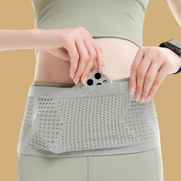 Suporte de cintura saco esportivo multifuncional bolsa de fitness versátil fino cinto de corrida respirável capacidade fanny pack para mulheres