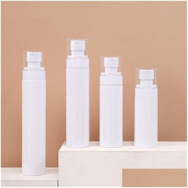 Garrafas de embalagem atacado 60ml 80ml 100ml 120ml spray garrafa fina névoa reutilizável vazio plástico recarregável bomba de loção cosmética gota d otw1l