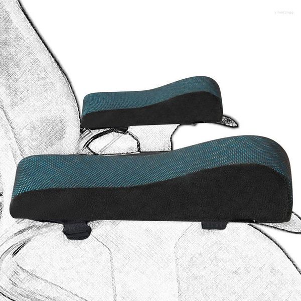 Sandalye ergonomik kolçak pedleri kapak kapak kapak 2 adet genişletme kalın kolu bellek köpüğü ile