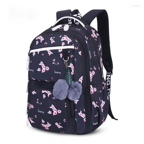 Школьные сумки, рюкзак для девочек-подростков, милая бабочка с цветами, баллон для книг, женская большая сумка