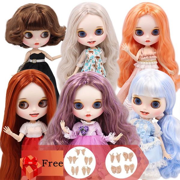 Puppen ICY DBS Blyth Puppe Gelenke Körper Smiley Mund Upgrade matte Oberfläche 1 6 BJD Spielzeug DIY Modepuppen Mädchen Geschenke 230906