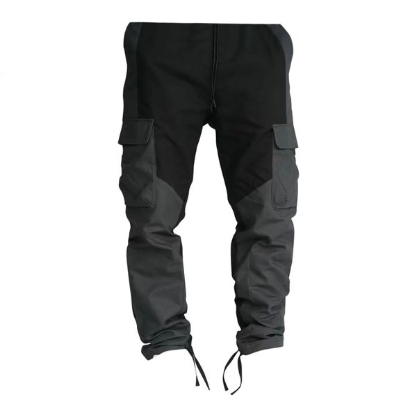 Calças masculinas painel de terreno calças de carga dos homens macacões casuais caminhadas treino jogging sweatpants coelho meias carga calças de trabalho 230906