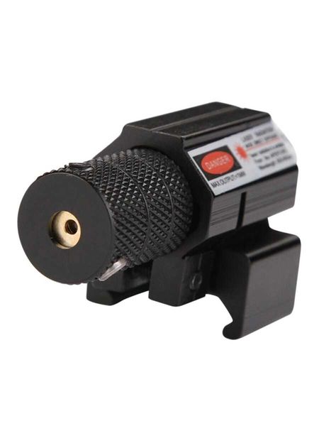 Mirino laser Red Dot per pistola ad aria compressa fucile Weaver regolabile 20mm Picatinny Rail Mount Rail appeso puntatore laser