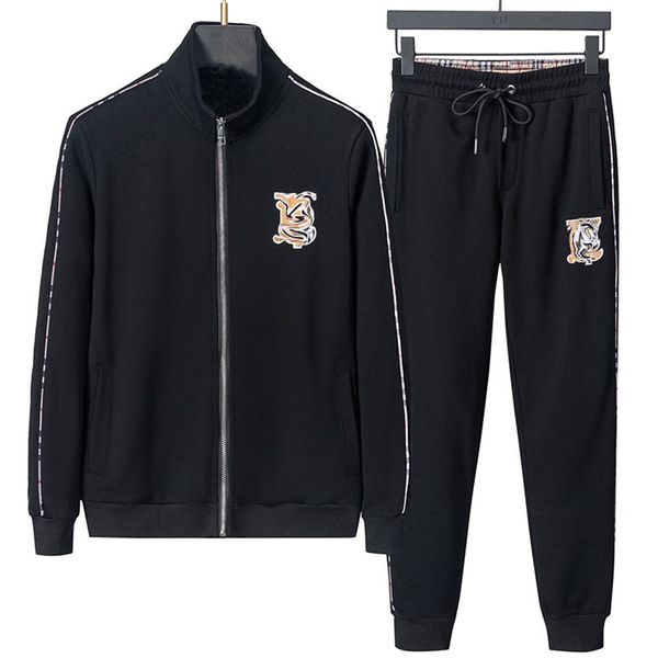 AA Moda Mens Tracksuit Designer Manga Longa Hoodies Jaquetas Calças Duas Peças Conjuntos Sportswear Bordado Outono Inverno Ao Ar Livre Esportes Basculador Lazer Suor Terno