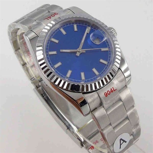 Orologio da uomo di lusso SUPERCLONE Datejust DATE c Orologio di design con zaffiro Macchinario automatico 36mm39mm Quadrante sterile Lunetta scanalata in vetro Data del giubileo 21 gioielli Miyota 821