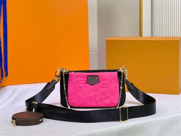 2023 Özel Tasarımcı Omuz Çantası Crossbody Luxury Messenger Tote Çanta Cüzdan Favori Çanta 3 Parça Set Klasik Hediye Kutusu Dahil