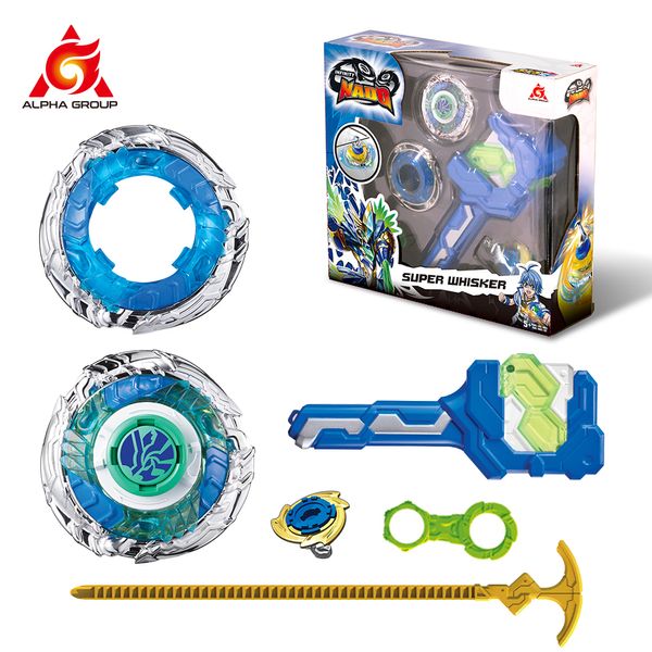 Spinning Top Infinity Nado 3 Athletic Series-Super Whisker Spinning Top Gyro com intercambiável Stunt Tip Metal Ring Launcher Anime Kid Toy 230905