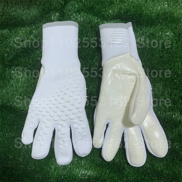 Luvas esportivas Luvas de goleiro para homens luvas de goleiro engrossar látex futebol futebol antiderrapante futebol adultos luvas de goleiro cor branca 230905