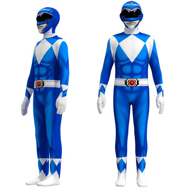 Cosplay Kinder Power Samurai Sentai Shinkenger Rangers Kostüm Cosplay Erwachsene Overall Kleid Halloween Party Zentai Anzüge 230906